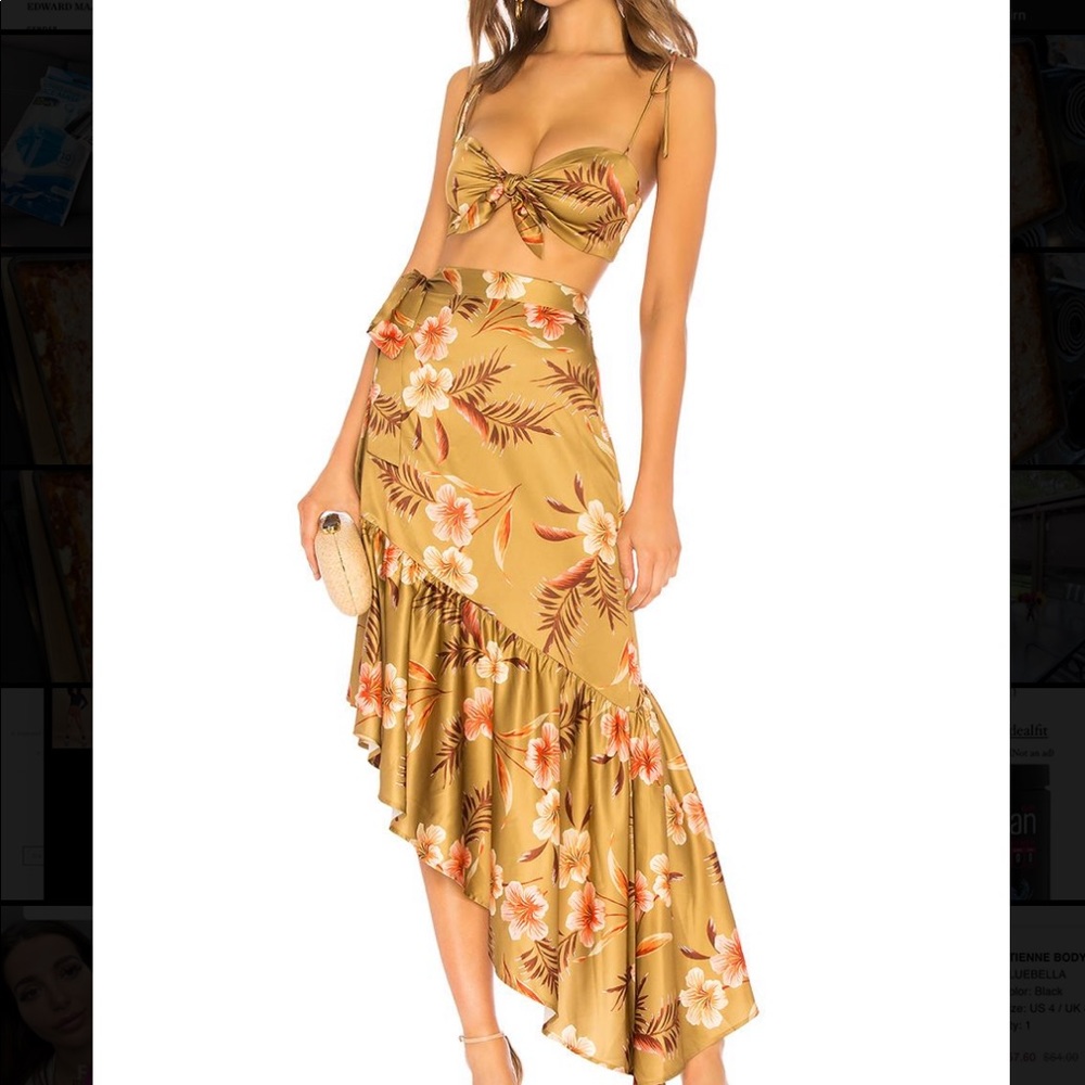 LPA skirt and crop top set XS